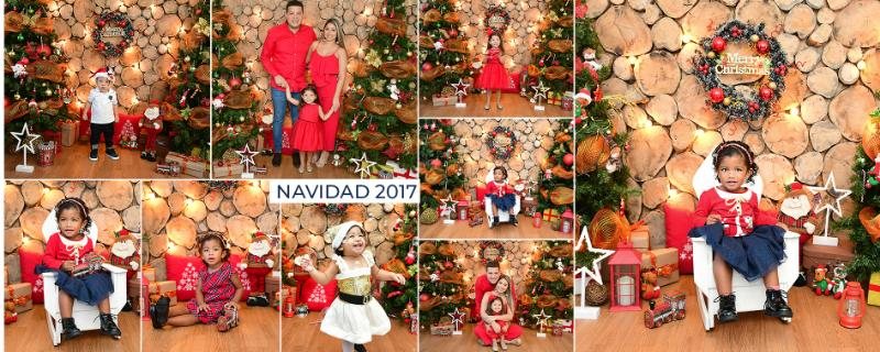 Collage de sesiones Navidad 2017