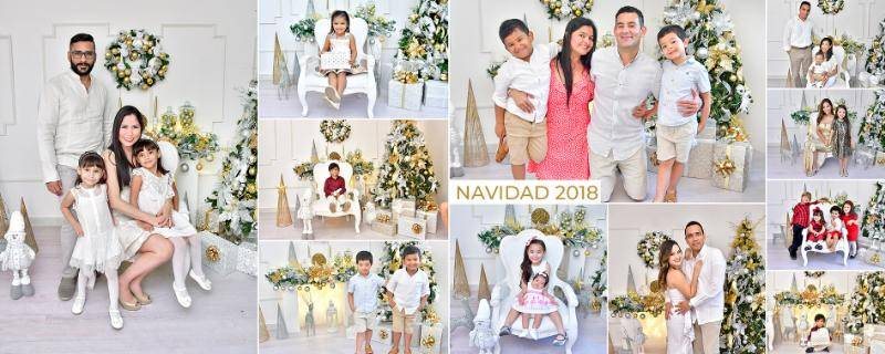 Collage de sesiones Navidad 2018