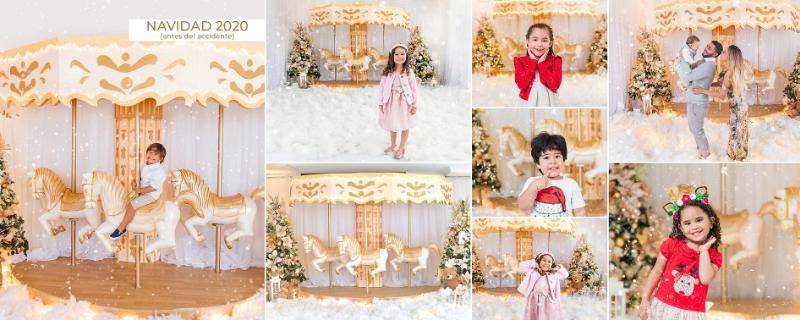 Collage de sesiones Navidad 2020, primer set